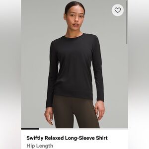 Lululemon Swiftly Relaxed Long Sleeve Shirt (Hip Length)